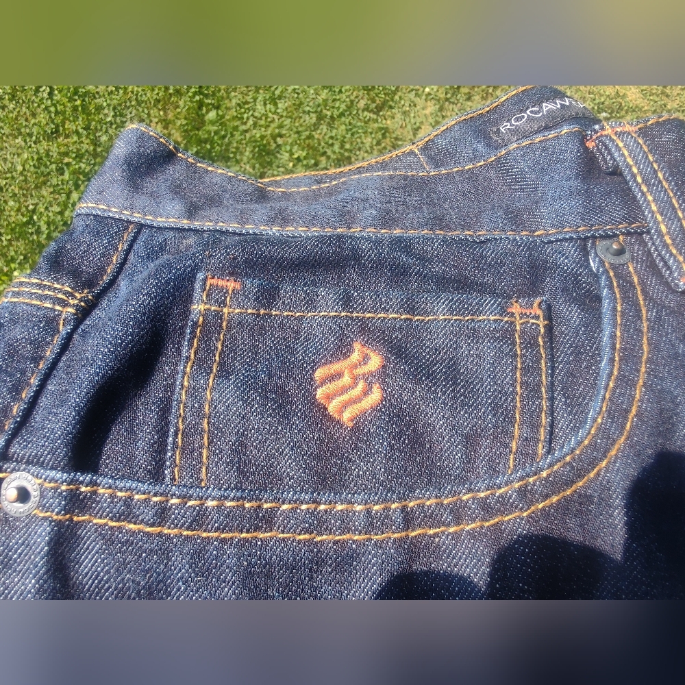 Rocawear Jeans - Straight Fit - Men's 36 x 32 - Dark Indigo - Y2K - Picture 5 of 10